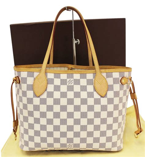 louis vuitton damier azur neverfull real vs fake|authentic louis vuitton damier azur.